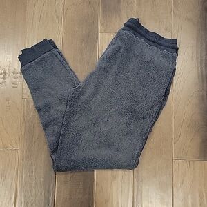Soft serve brand, charcoal gray jogger sweatpants